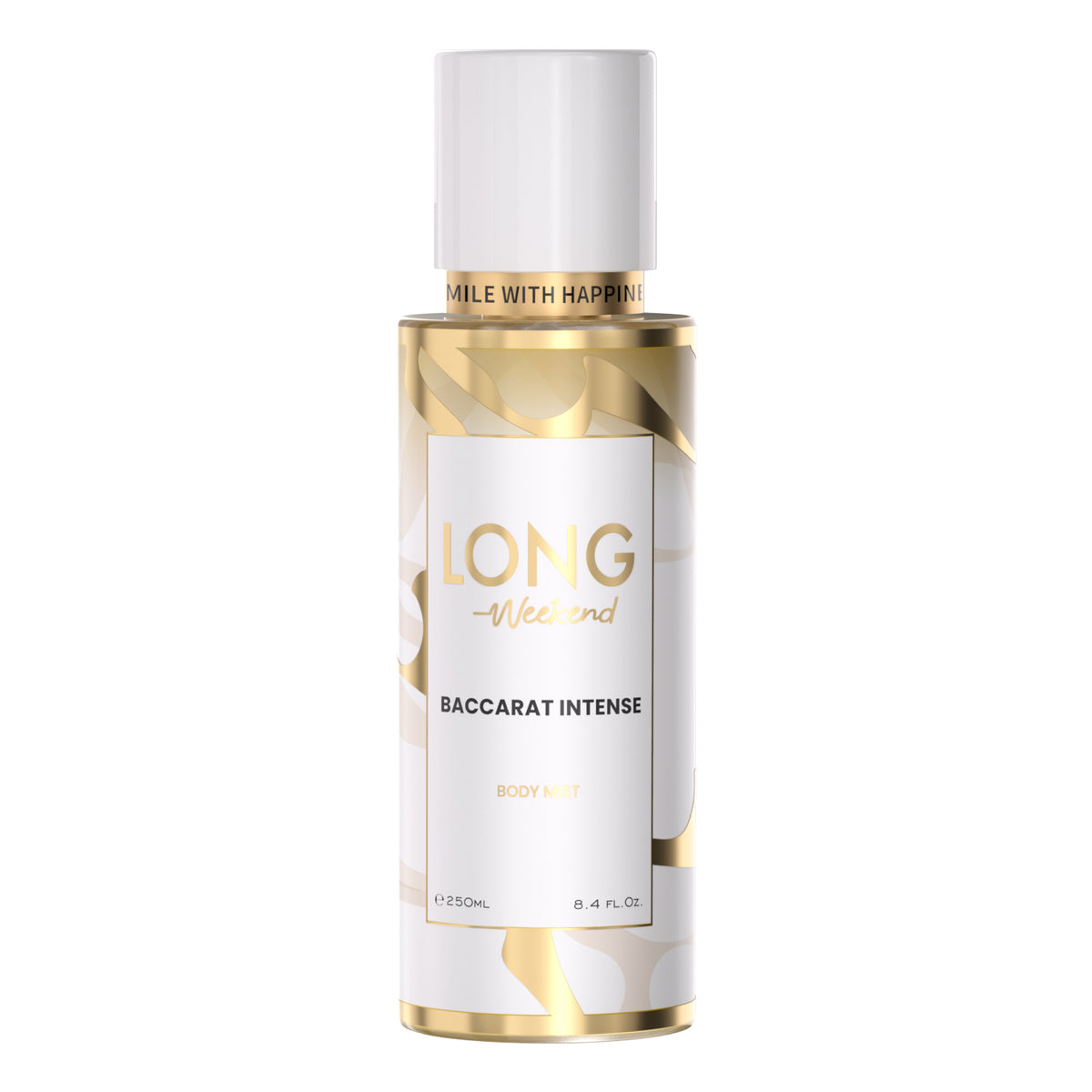 Long Weekend Baccarat Intense Body Mist – Travel-size luxury fragrance 250ml